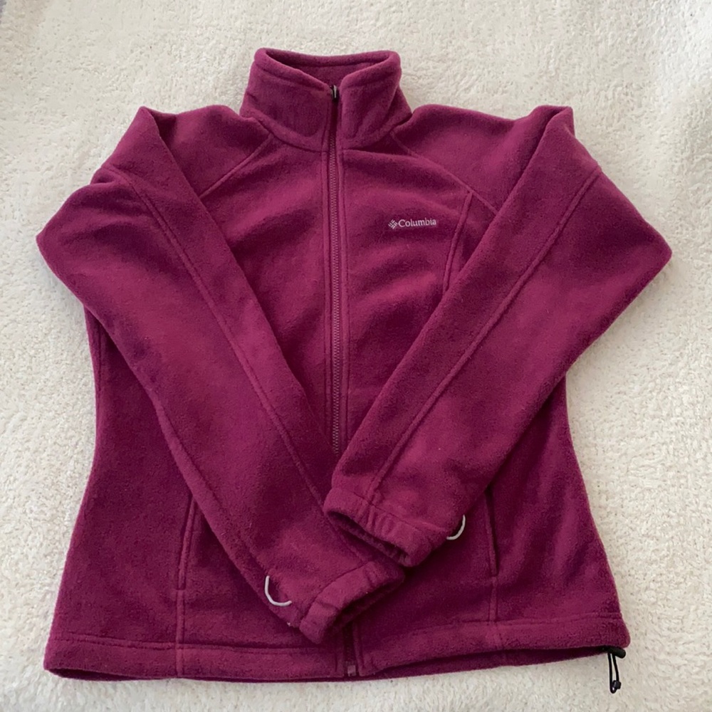 Columbia purple fleece jacket